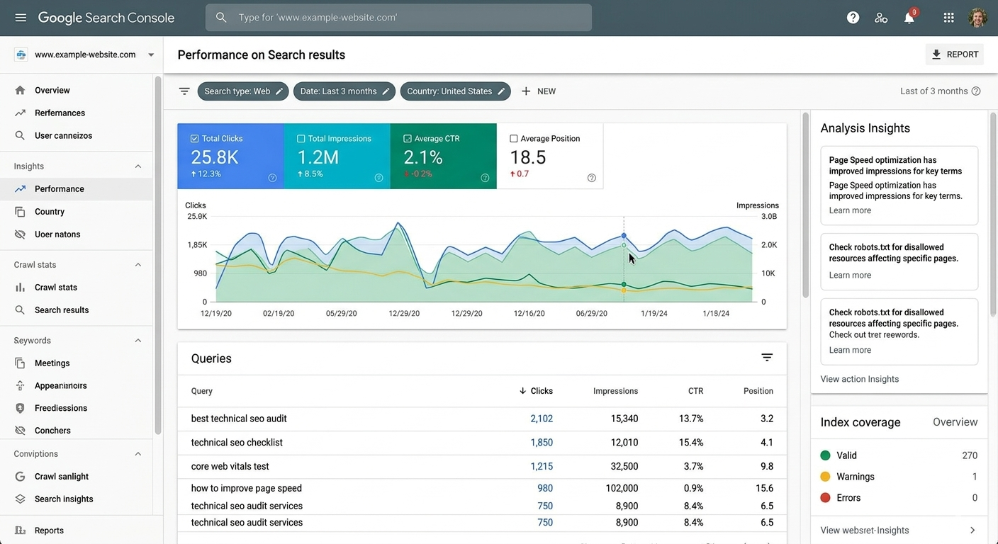 google search console analysis